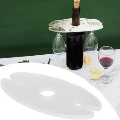 Silikon vinställsform - modern och elegant hållare för vinglasunderlägg