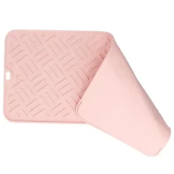 Silikon Värmeisoleringsdyna Skrivbord Anti-Skolning Vattentät Silikondyna för Hemkök (Rosa, 45x20cm)