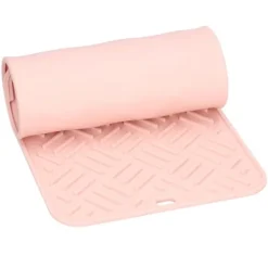 Silikon Värmeisoleringsdyna Skrivbord Anti-Skolning Vattentät Silikondyna för Hemkök (Rosa, 45x20cm)