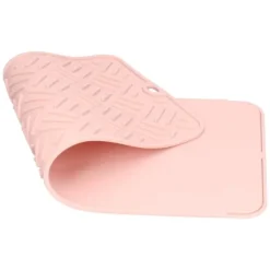 Silikon Värmeisoleringsdyna Skrivbord Anti-Skolning Vattentät Silikondyna för Hemkök (Rosa, 45x20cm)