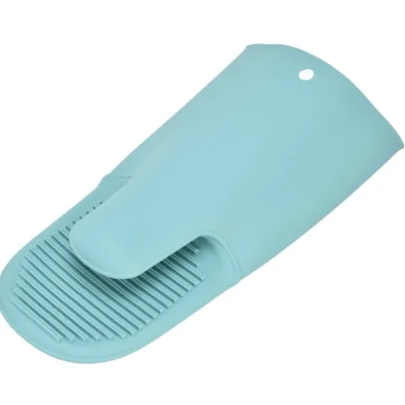 Silikon Värmeisoleringshandskar Förtjockade Anti-Slip Ugnsvantar Handskar för mikrovågsgrillNordic Green