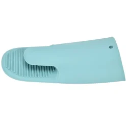 Silikon Värmeisoleringshandskar Förtjockade Anti-Slip Ugnsvantar Handskar för mikrovågsgrillNordic Green
