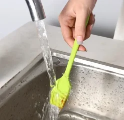 Silikonborste stor 26 cm blå XL