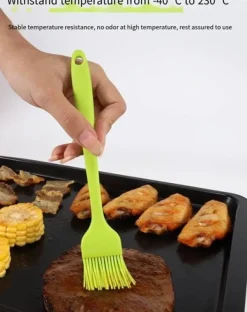 Silikonborste stor 26 cm orange XL