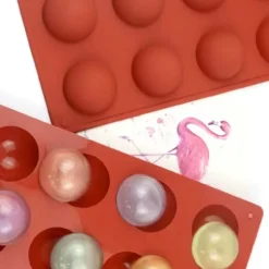 Silikonform 24 Kulor Halvklot Bakform – Is/Choklad/Geléform