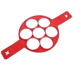 Silikonform - STOEX® - Rund - 40x23.5x1.5cm - Livsmedelsklassad silikon - Röd kök