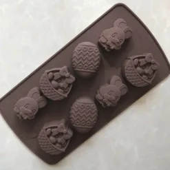 Silikonform Chokladform Påsk Kanin Ägg