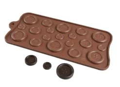 Silikonform för praliner, choklad, glass, knappar