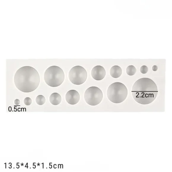Silikonform för Pärlor och Cirklar