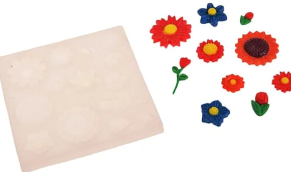 Silikonform för sockerpasta BLOMMOR 14gn BLOMMOR