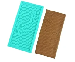 Silikonform för sockerpasta TRÄMÖNSTER TRÄ