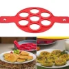 Silikonform Omelett Crepes Pannkaka 7 cirklar Snabbt enkelt sätt att göra perfekta pannkakor Köksredskap