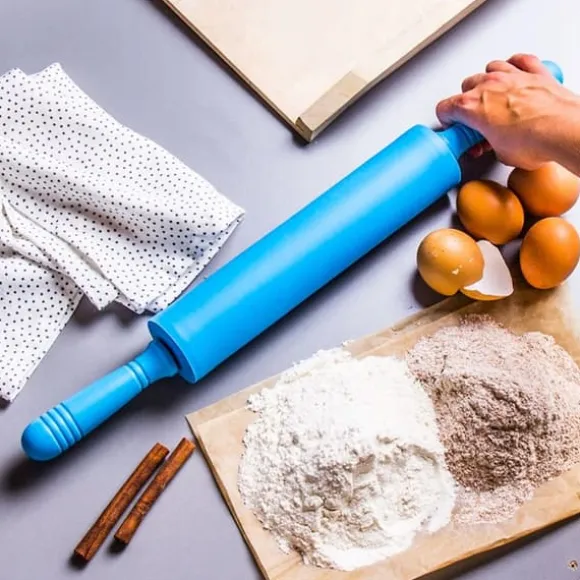 Silikonkavel non-stick BLÅ 38cm