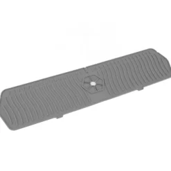 Silikonkranskydd Köksdiskskydd Silikonkranhandtag Droppfångare Svamphållare Matta 61CM Stor Storlek Grå