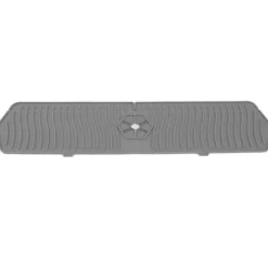 Silikonkranskydd Köksdiskskydd Silikonkranhandtag Droppfångare Svamphållare Matta 61CM Stor Storlek Grå