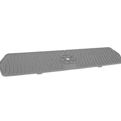 Silikonkranskydd Köksdiskskydd Silikonkranhandtag Droppfångare Svamphållare Matta 61CM Stor Storlek Grå