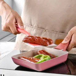 Silikonpannkakor Spade Flexibel Plattbottnad Bred Spatel Turner Genomskinlig Orange