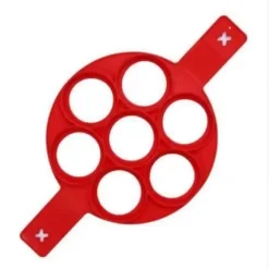 Silikonpannkaksformar, återanvändbar non-stick silikonäggform pannkaksmaskin och flipper för I04F38