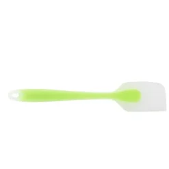 Silikonspatel Genomskinlig Integrerad Hellindad Bärbar Värmebeständig Kök DIY Bakning Matlagningsverktyg Grön