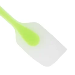 Silikonspatel Genomskinlig Integrerad Hellindad Bärbar Värmebeständig Kök DIY Bakning Matlagningsverktyg Grön