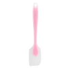 Silikonspatel Genomskinlig Integrerad Hellindad Bärbar Värmebeständig Kök Gör-det-själv Bakning Matlagningsverktyg Rosa