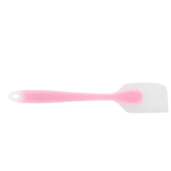 Silikonspatel Genomskinlig Integrerad Hellindad Bärbar Värmebeständig Kök Gör-det-själv Bakning Matlagningsverktyg Rosa
