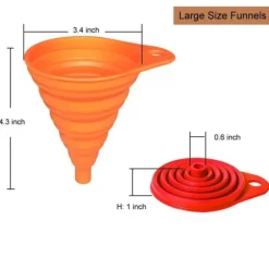 Silikontrattset - 4-deligt - Hopfällbar - För Vätskor & Pulver