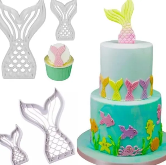 Sjöjungfru Fena 2-pack | Mermaid Tail Utstickare