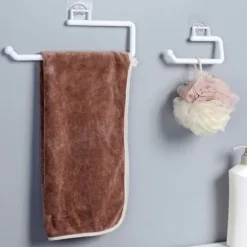Självhäftande Hållare för Hushållspapper Handdukskrok Vit