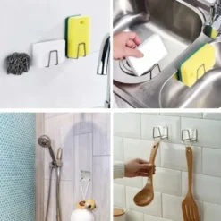Självhäftande Krok Hållare för Disksvamp Rostfritt Stål