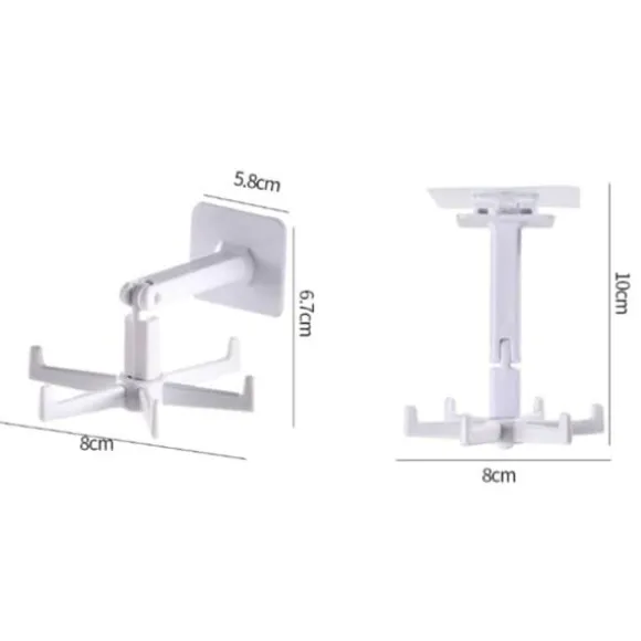 Självhäftande Krok Hållare för Köksredskap Vit