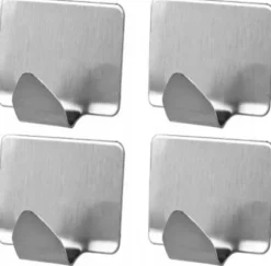 Självhäftande krok krom Niko 4 st.