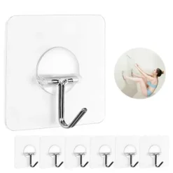 Självhäftande krokar - 6-pack