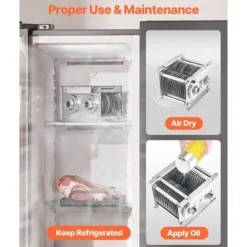 SJY-DQ90 Köttskärmaskinblad, 7 mm, Rostfritt Stål, Idealisk för Köttslider