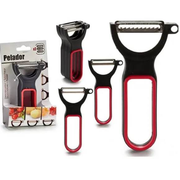 Skalare Svart Röd Stål Gummi polypropen 11 x 17,5 x 4,5 cm 13 x 4,5 x 7 cm