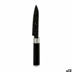 Skalkniv Kinvara Svart Rostfritt stål Plast 2,5 x 20,5 x 1,7 cm 20,5 x 1,7 x 2,5 cm Marmor (12 antal)