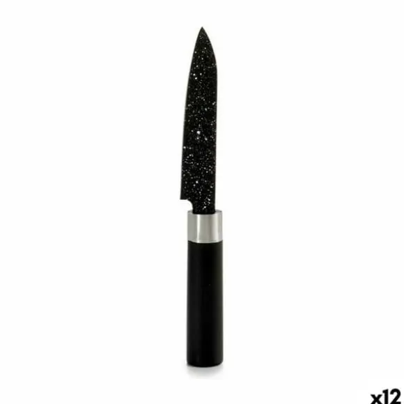 Skalkniv Kinvara Svart Rostfritt stål Plast 2,5 x 20,5 x 1,7 cm 20,5 x 1,7 x 2,5 cm Marmor (12 antal)