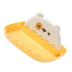 Skedstöd med lockhållare Förtjocka Förhindrar deformation Grytlock Kuggstöd för Hushållskök Gul