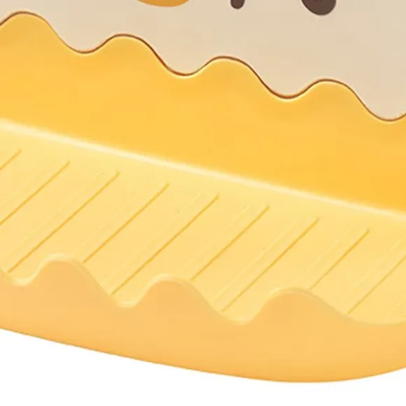 Skedstöd med lockhållare Förtjocka Förhindrar deformation Grytlock Kuggstöd för Hushållskök Gul