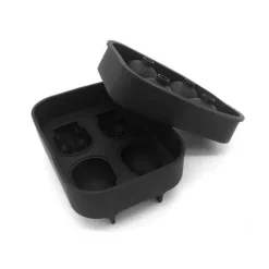 Skeleton Skull Silikon iskubbricka med lock BPA-fri mögelmaskin Chokladgodis Halloween Deco