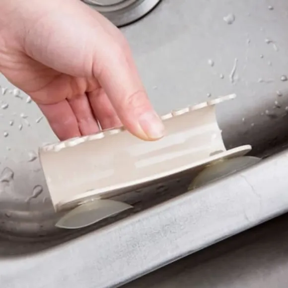 Säkerhets tvålställ med sugpropp - CODREAM - Grå - Plastik