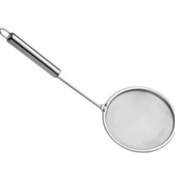 Skimmersked Fettsil Rostfritt stål Finmaskigt Långt handtag Hot Pot Skimmer för fettskum Kök M