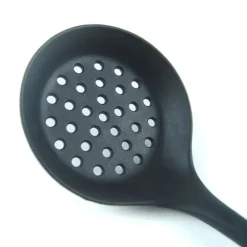 Skimmerspatel med hål i silikon Lätt sked med öppningar Skimmer-skedsil med långt handtag