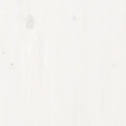 Skjulförlängning för sopkärl - Vit massiv furu | Färg: Vit | Storlek: Anpassningsbar