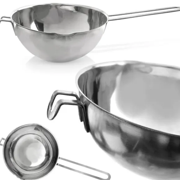 Skål för att smälta choklad, vax, metall, stål, 1,2L ORION 120296