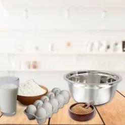 Skål för mixning i rostfritt stål 24 cm i diameter Fackelmann Basic