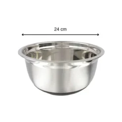 Skål för mixning i rostfritt stål 24 cm i diameter Fackelmann Basic