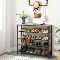 Skohylla - Skoförvaring med 4 hyllor Industriell Design 100 x 30 x 92,5 cm
