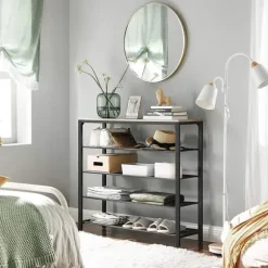 Skohylla - Skoförvaring med 4 hyllor Industriell Design 100 x 30 x 92,5 cm