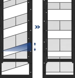 Skohylla 12-vånings Skoförvaring i metall nätthyllot - uppsättning av 2 stapelbar 6-lagers skohyllor